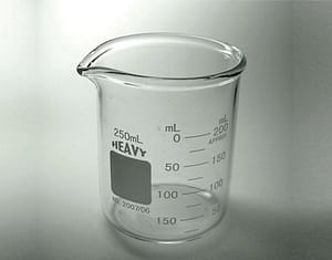 Lots de Béchers forme basse avec bec, en verre