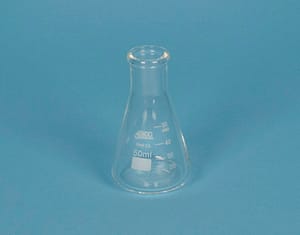 Lots d'Erlenmeyers col étroit verre