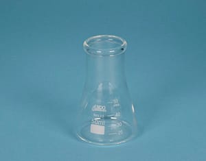 Lots d'Erlenmeyers col large verre